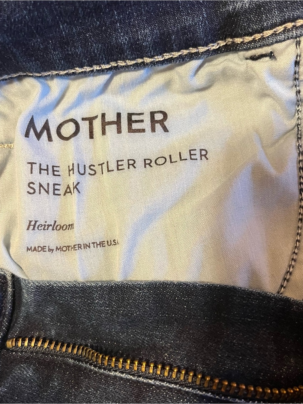 MOTHER The Hustler Roller Sneak in Heirloom Women’s Size 27 - Picture 6 of 8